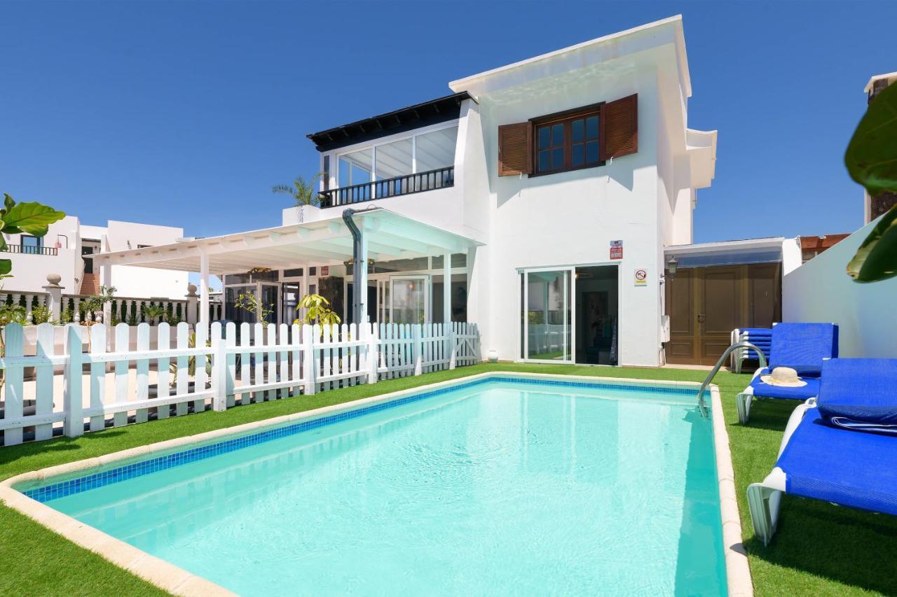 פוארטו דל כרמן Villa Siroi, Puerto Del Carmen, Heated Pool, 10Mn From The Sea מראה חיצוני תמונה