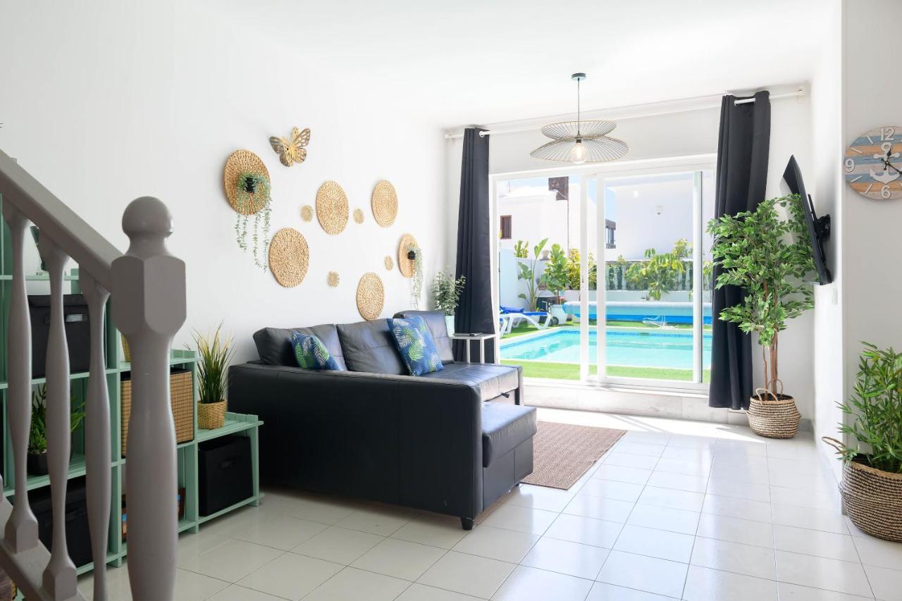 פוארטו דל כרמן Villa Siroi, Puerto Del Carmen, Heated Pool, 10Mn From The Sea מראה חיצוני תמונה